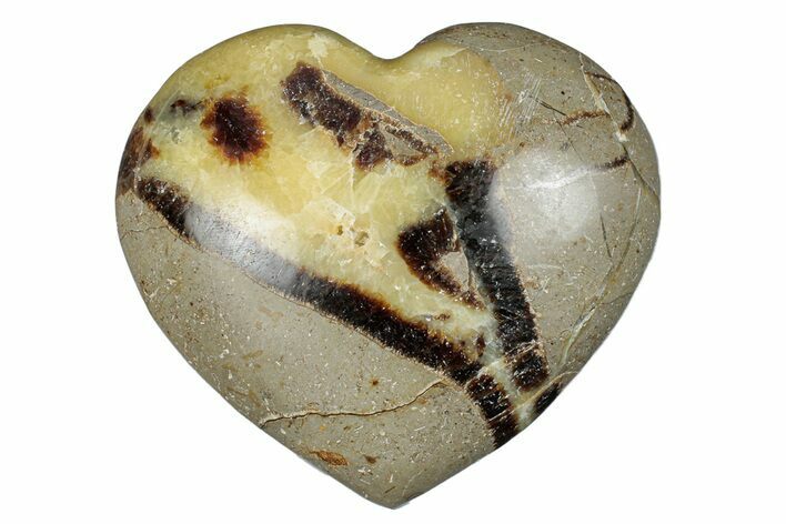Polished Septarian Heart - Madagascar #278024
